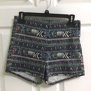 Divided H&M Women’s Shorts Multi Color Zipper Closure Sz 10